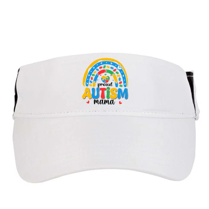 Proud Mama Autism Family Autism Awareness Month Adult Drive Performance Visor