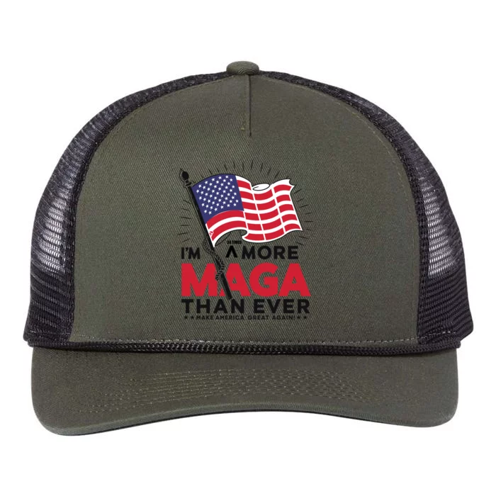 Patriotic Maga Amore Themed Graphic Retro Rope Trucker Hat Cap