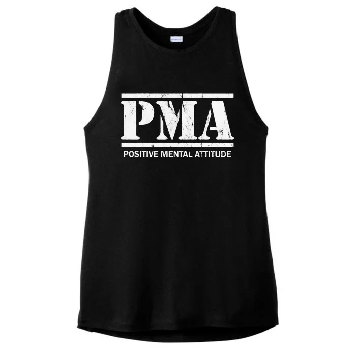 Positive Mental Attitude . PMA Ladies Tri-Blend Wicking Tank