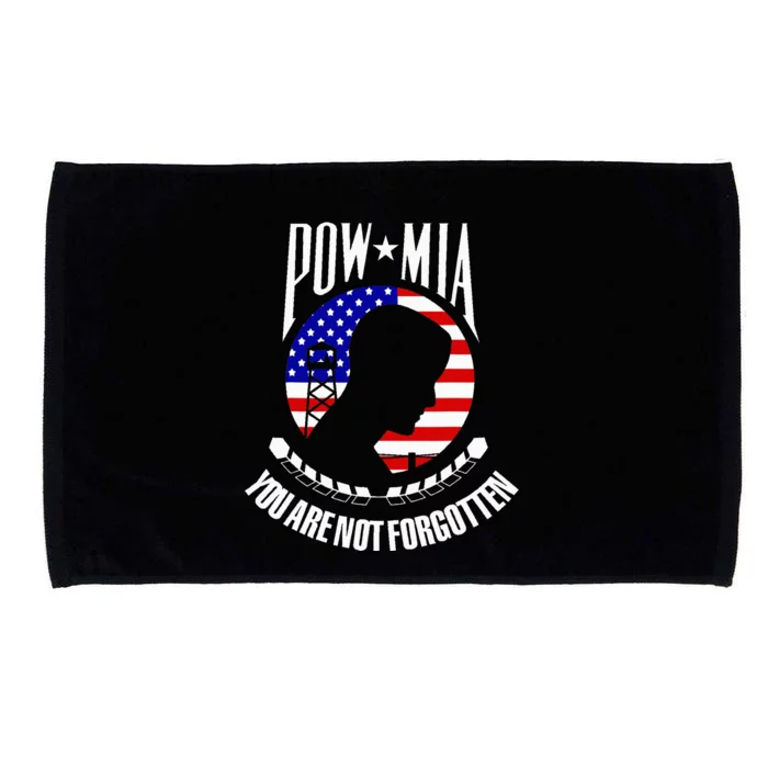 Pow Mia American Flag You Are Not Forgotten Microfiber Hand Towel