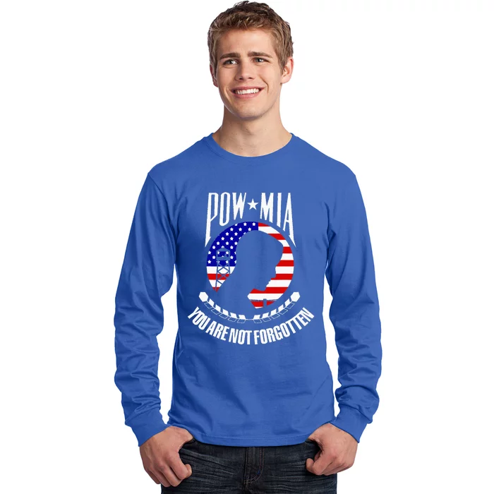 Pow Mia American Flag You Are Not Forgotten Long Sleeve Shirt