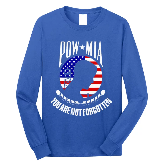 Pow Mia American Flag You Are Not Forgotten Long Sleeve Shirt