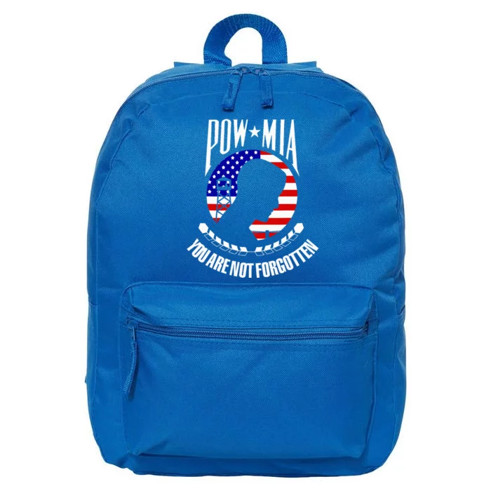 Pow Mia American Flag You Are Not Forgotten 16 in Basic Backpack