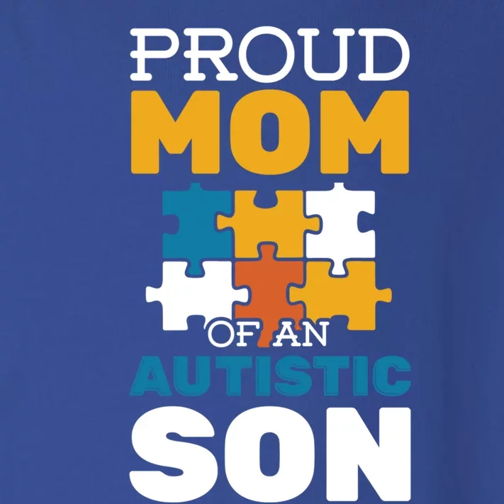 Proud Mom Autistic Son Autism Awareness Autistic Spectrum Meaningful Gift Toddler Long Sleeve Shirt