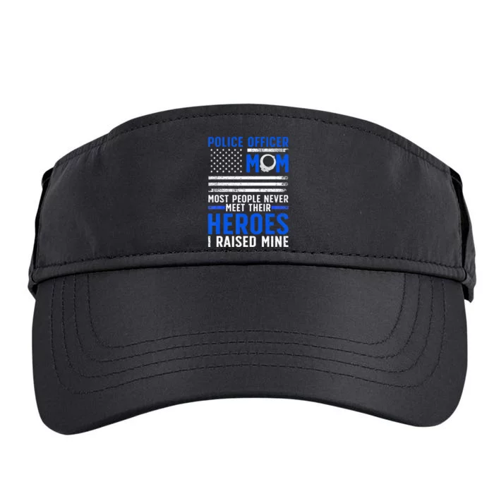 Police Mom Art For Cop Mother Women Police Officer Lovers Adult Drive Performance Visor