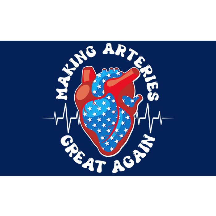 Patriotic Making Arteries Great Again Heart Health Bumper Sticker