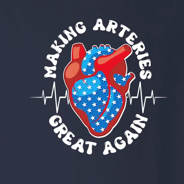 Patriotic Making Arteries Great Again Heart Health Toddler Long Sleeve Shirt