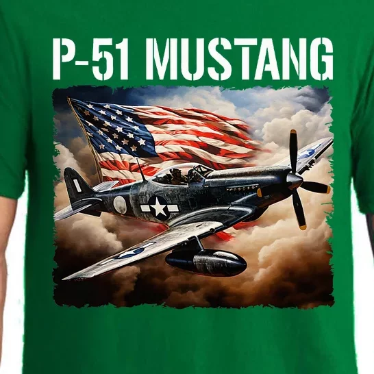 P51 Mustang American Ww2 Fighter Airplane P51 Mustang Pajama Set