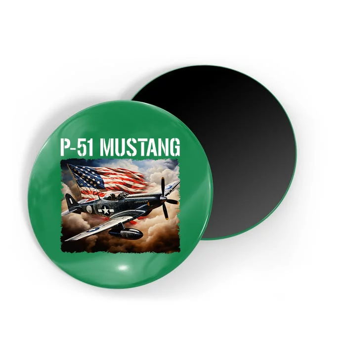 P51 Mustang American Ww2 Fighter Airplane P51 Mustang Magnet