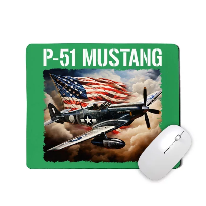 P51 Mustang American Ww2 Fighter Airplane P51 Mustang Mousepad