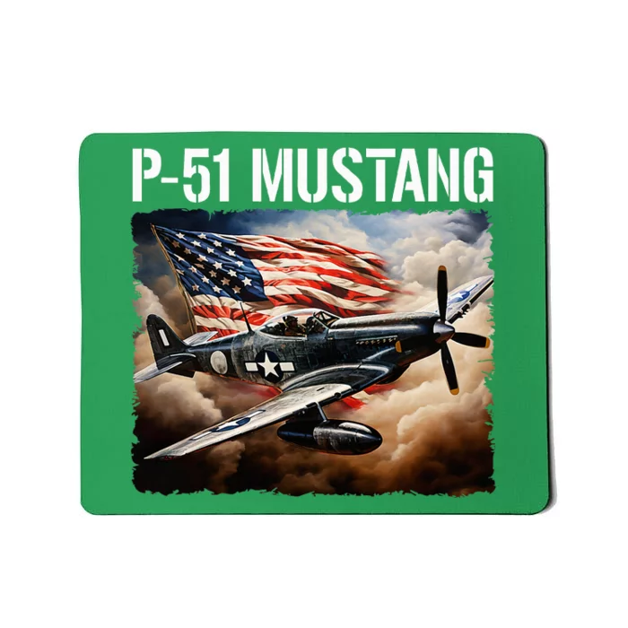 P51 Mustang American Ww2 Fighter Airplane P51 Mustang Mousepad