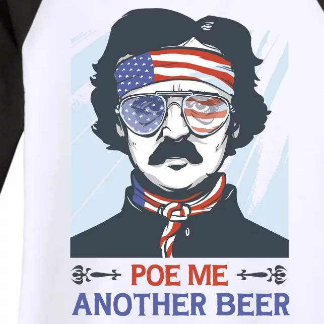 Pour Me Another Beer Funny 4th Of July Women's Tri-Blend 3/4-Sleeve Raglan Shirt