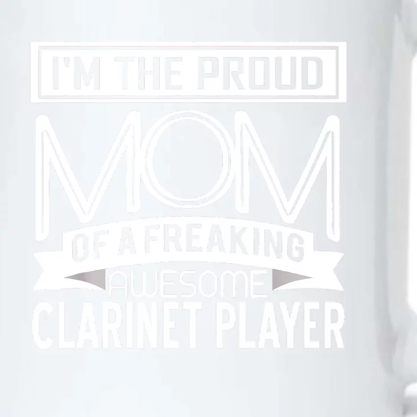 Proud Mom Awesome Clarinet Player Marching Band Mothers Gift Black Color Changing Mug