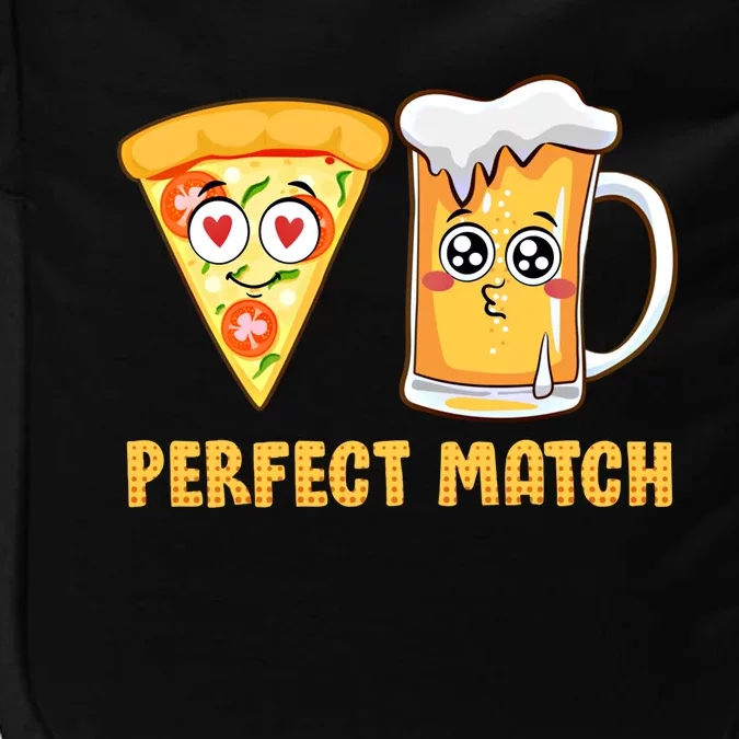 Perfect Match Beer Pizza Love Valentine's Day Gift Impact Tech Backpack