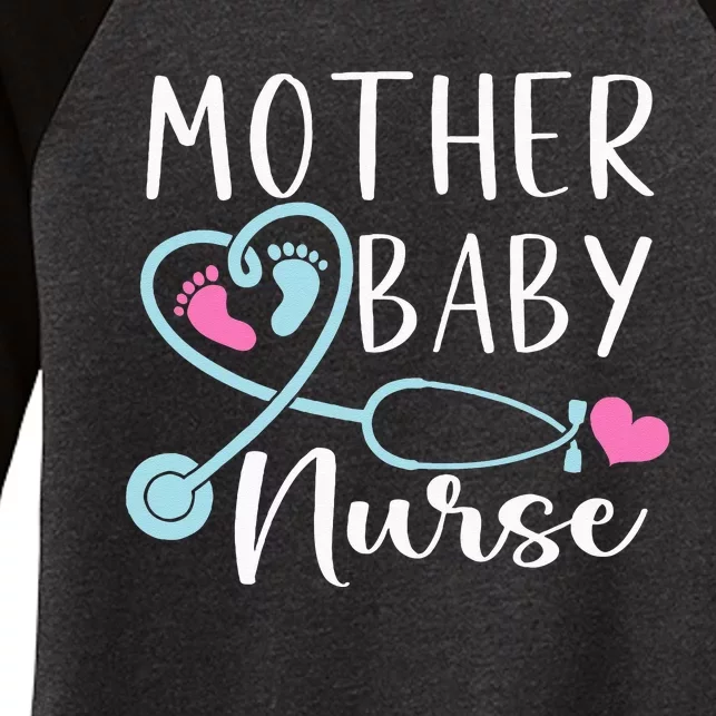 Postpartum Mother Baby Nurse Mom Baby Postpartum Nursing Women's Tri-Blend 3/4-Sleeve Raglan Shirt