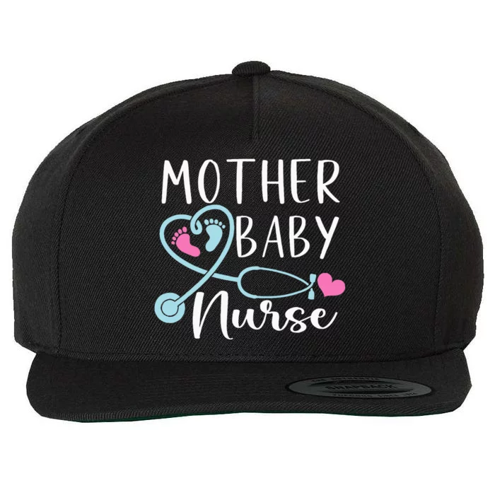 Postpartum Mother Baby Nurse Mom Baby Postpartum Nursing Wool Snapback Cap