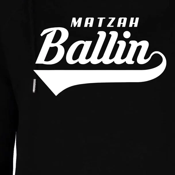 Passover Matzah Ballin Funny Seder Jewish Holiday Womens Funnel Neck Pullover Hood