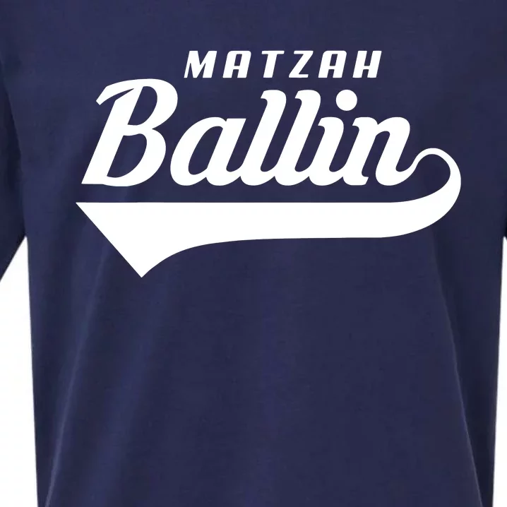 Passover Matzah Ballin Funny Seder Jewish Holiday Sueded Cloud Jersey T-Shirt