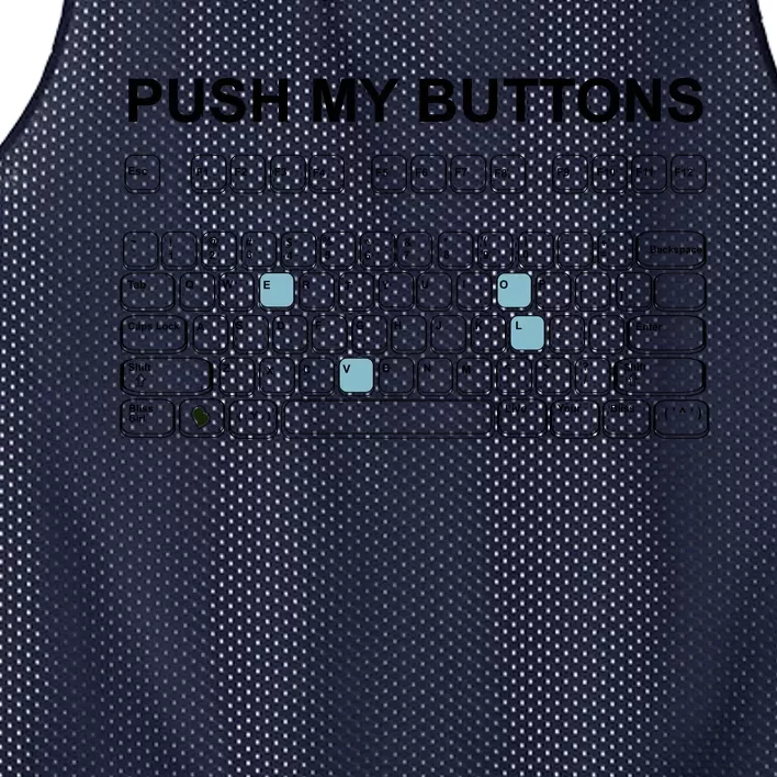 Push My Buttons Mesh Reversible Basketball Jersey Tank