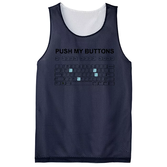 Push My Buttons Mesh Reversible Basketball Jersey Tank