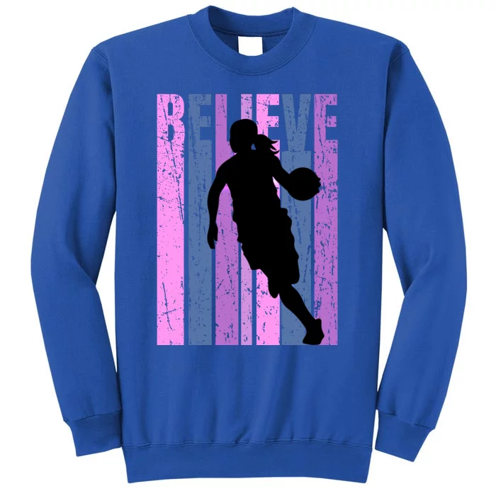 Purple Motivational Basketball Players Team Coaching Cool Gift Sweatshirt