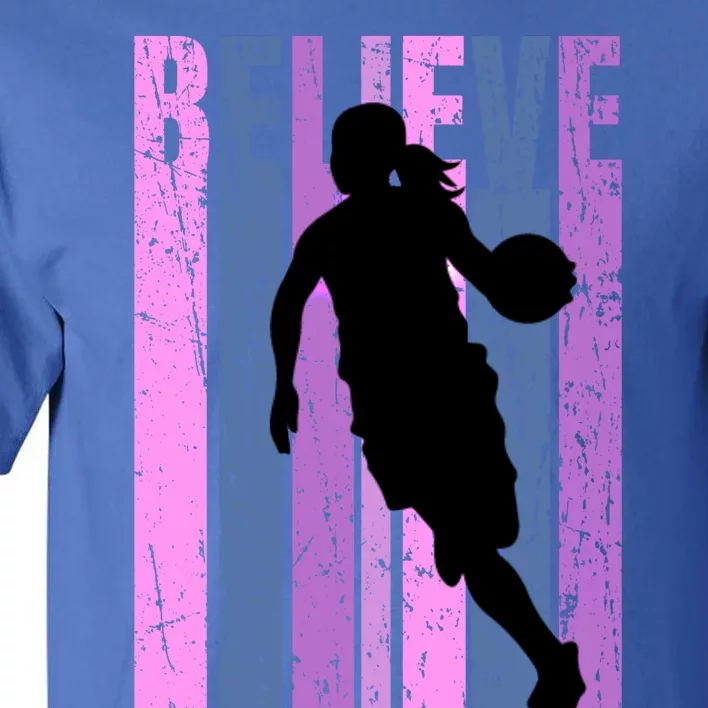 Purple Motivational Basketball Players Team Coaching Cool Gift Tall T-Shirt