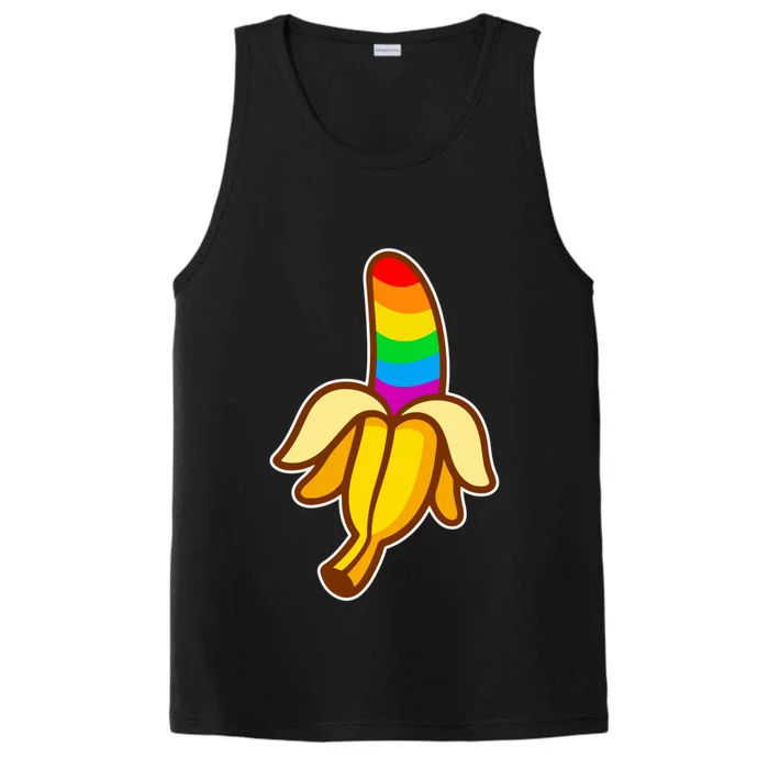 Pride Month Banana Lgbt Rainbow Flag Proud Gift Performance Tank