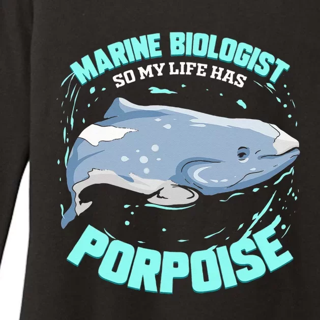 Porpoise Marine Biologist Gift for Marine Biology Scientist Womens CVC Long Sleeve Shirt