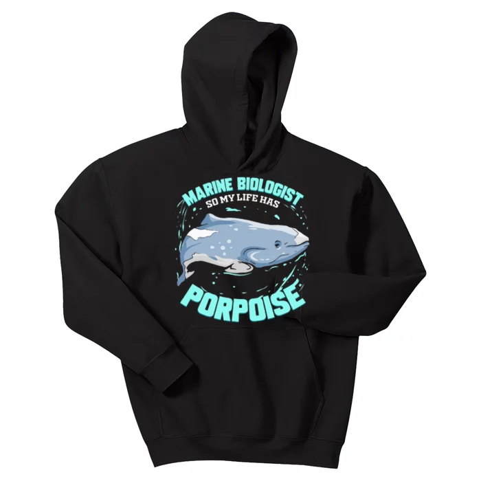 Porpoise Marine Biologist Gift for Marine Biology Scientist Kids Hoodie