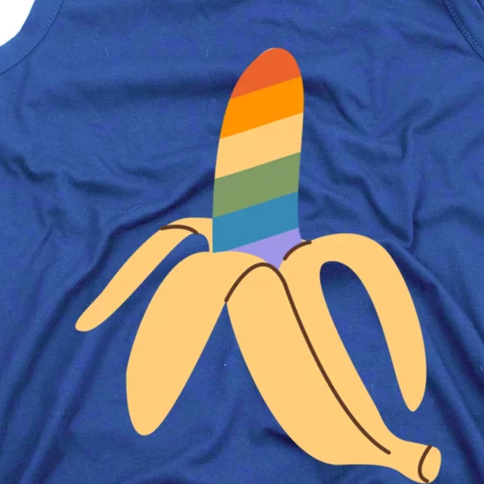 Pride Month Banana Rainbow Design Gift Tank Top