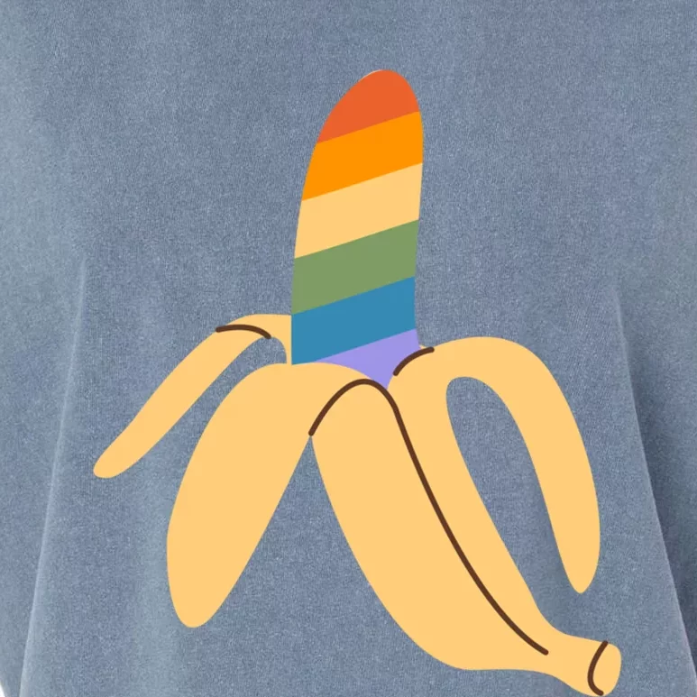 Pride Month Banana Rainbow Design Gift Garment-Dyed Women's Muscle Tee