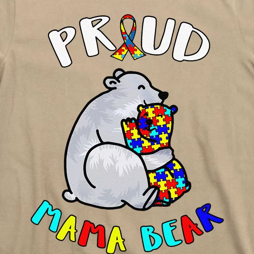 Proud Mama Bear Autism Awareness Day Autistic Month T-Shirt