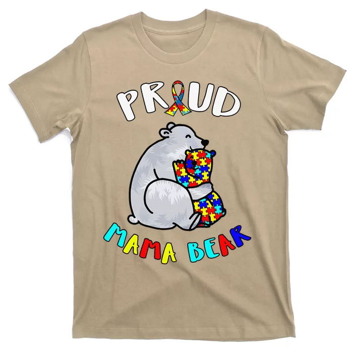 Proud Mama Bear Autism Awareness Day Autistic Month T-Shirt