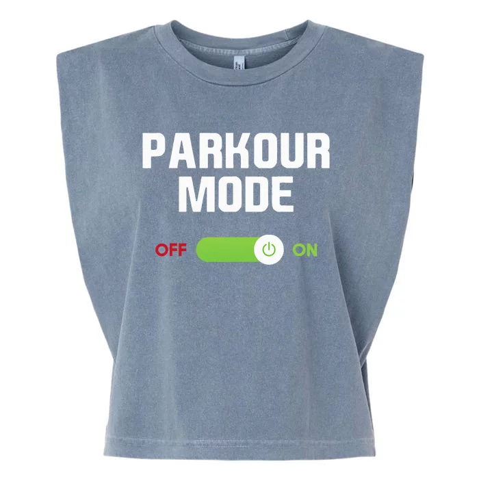 Parkour Mode Backflip Freerunning Urban Gymnastic Garment-Dyed Women's Muscle Tee