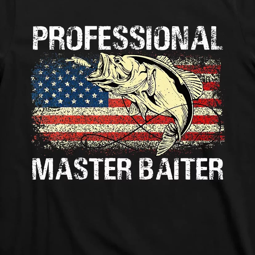 Professional Master Baiter Retro American Flag T-Shirt