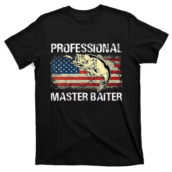 Professional Master Baiter Retro American Flag T-Shirt