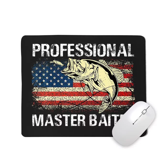 Professional Master Baiter Retro American Flag Mousepad