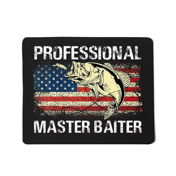 Professional Master Baiter Retro American Flag Mousepad