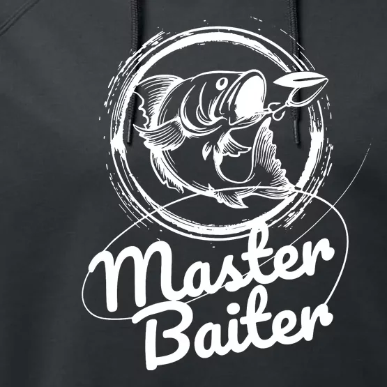 Professional Master Baiter Retro American Flag Funny Fishing Performance Fleece Hoodie