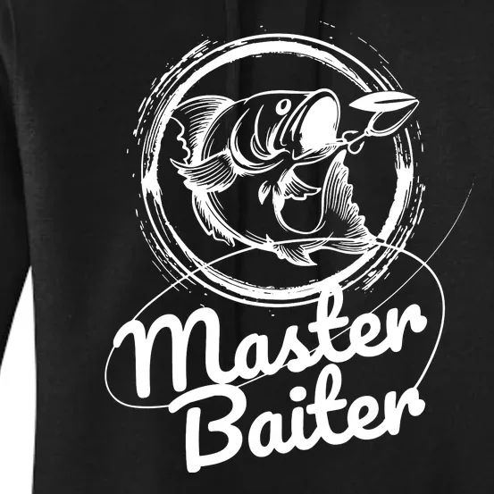 Professional Master Baiter Retro American Flag Funny Fishing Women's Pullover Hoodie