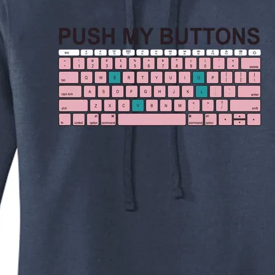 Push My Buttons Women's Pullover Hoodie