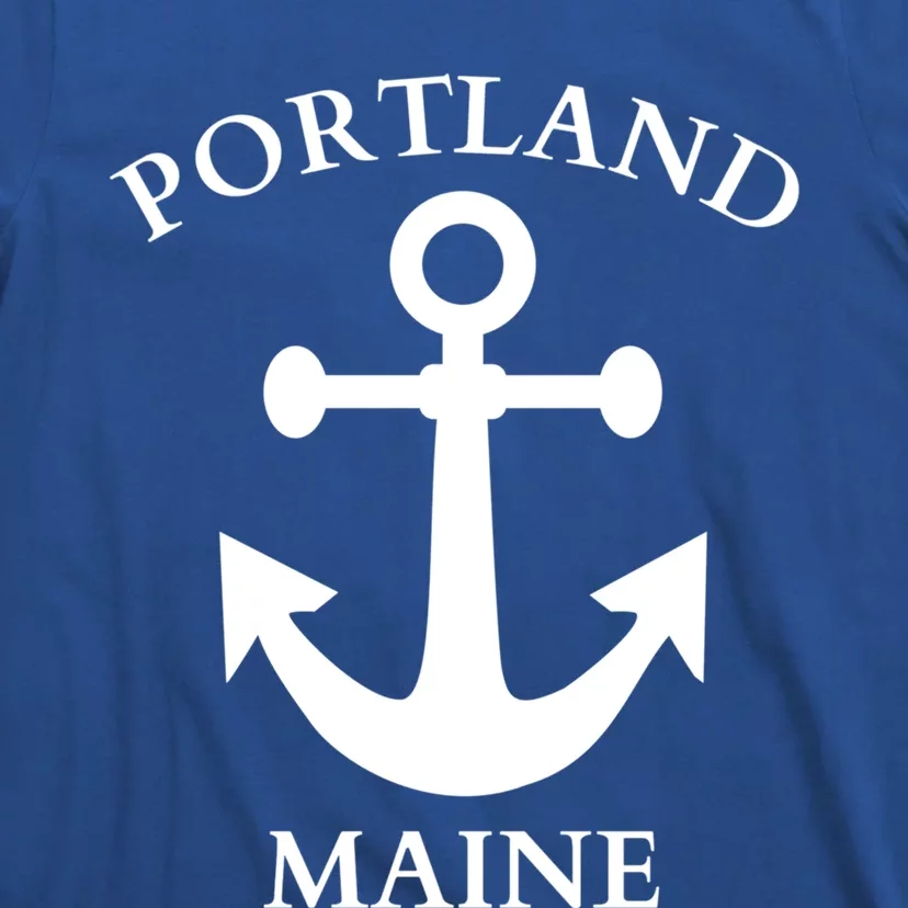 Portland Maine Boat Anchor Boating Cool Gift T-Shirt