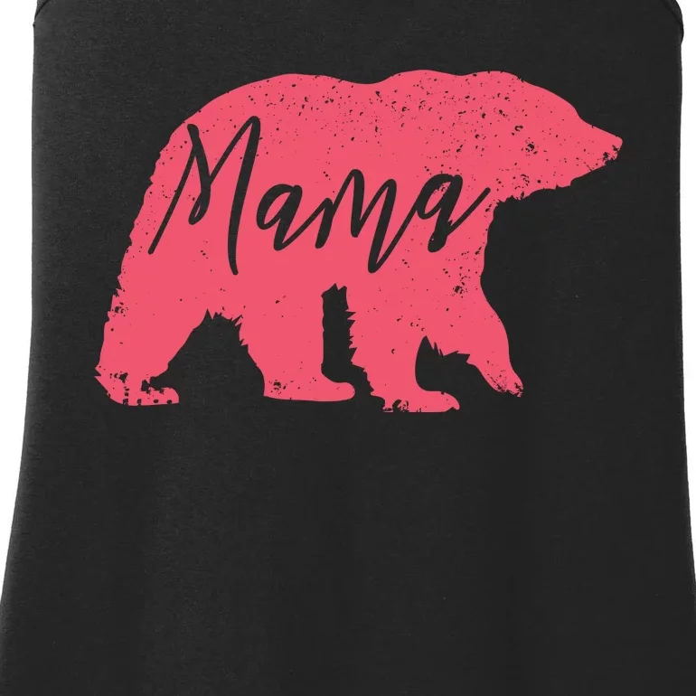 Pink Mama Bear Ladies Essential Tank