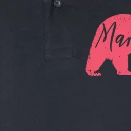 Pink Mama Bear Softstyle Adult Sport Polo