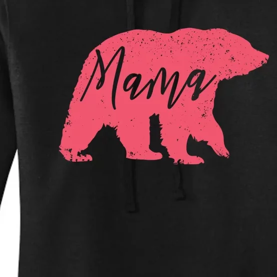 Pink Mama Bear Women's Pullover Hoodie