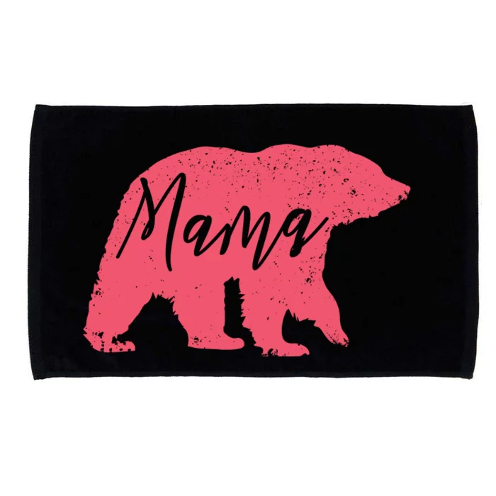 Pink Mama Bear Microfiber Hand Towel