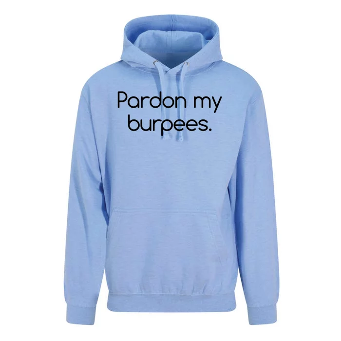 Pardon My Burpees Gift Unisex Surf Hoodie