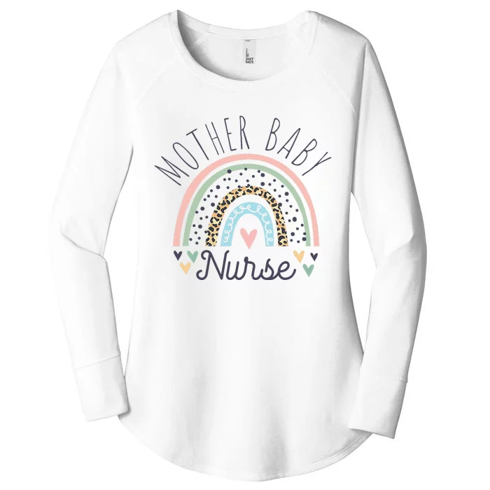 Postpartum Mother Baby Nurse Mom Baby Postpartum Nursing Women's Perfect Tri Tunic Long Sleeve Shirt