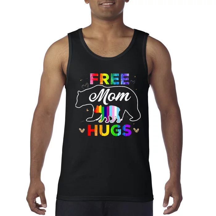 Pride Mama Bear Free Mom Hugs Tank Top