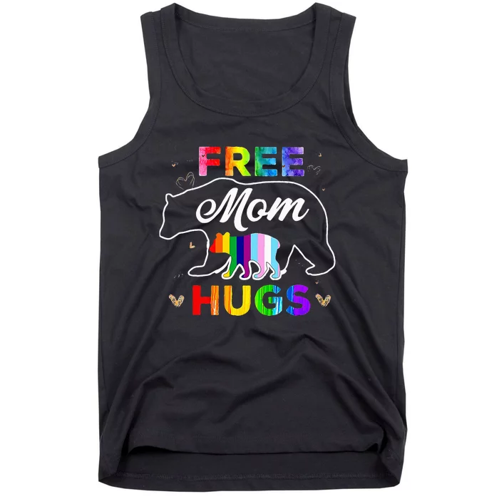 Pride Mama Bear Free Mom Hugs Tank Top